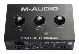 【送料込】M-Audio M-Track Solo コンボ入力 ファンタム電源搭載 48-KHz 2チャンネル USBオーディオインターフェース