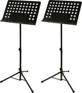 【送料込】【2台セット】ARIA アリア AMS-301B 譜面台 穴あきタイプ