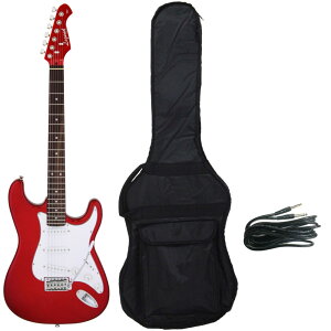 【送料込】【ケース付】Legend レジェンド LST-Z CACA(Candy Apple Red) ストラトキャスター エレキギター 初心者 入門