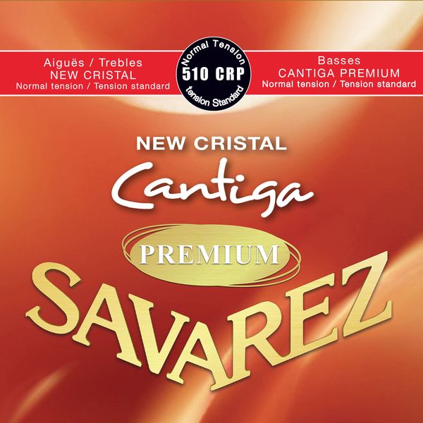 SAVAREZ サヴァレス 510 CRP -Normal tension- NEW CRISTAL 最低価格の プレミアム低音弦 Cantiga 大好き カンティーガ ニュークリスタル高音弦 PREMIUM