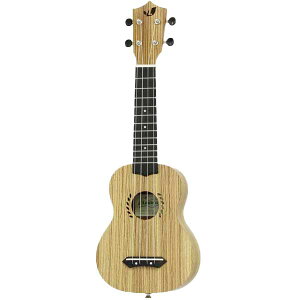 【ポイント5倍】【送料込】【ギグバッグ付】Laule`a ラウレア LAZ-1SL ゼブラウッドボディ ソプラノ ロングネック ウクレレ