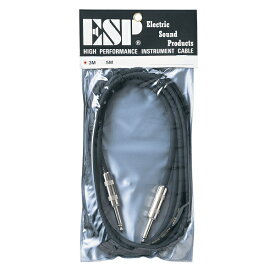 【メール便・送料無料・代引不可】ESP EC-C-22 ギターケーブル 3m S/S シールド