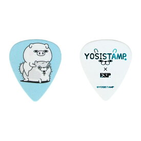 【メール便・送料無料・代引不可】【10枚セット】ESP YSP-BTW YOSISTAMP ヨッシースタンプ ぶたさん＆わんこ ギター ピック