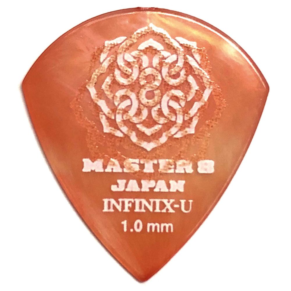 出群 MASTER8 JAPAN INFINIX HARD POLISH 三角 1.0mm RUBBER GRIP 滑り止め加工 ギターピック  IFHPR-TR100