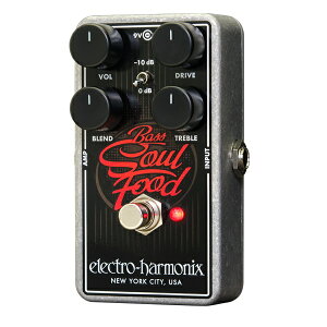 【ポイント5倍】【送料込】【国内正規品】electro-harmonix エレクトロハーモニックス Bass Soul Food ベース/ギター用 オーバードライブ/クリーンブースト