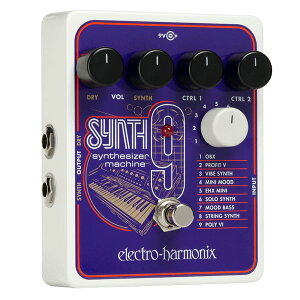 【ポイント5倍】【送料込】electro-harmonix エレクトロハーモニックス SYNTH9 Synthesizer Machine ビンテージ・シンセ エミュレート・ペダル