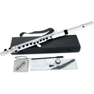 �y�������zNUVO �k�[�{ N230SFWB STUDENT FLUTE 2.0 �z���C�g C�����ǕW������ �v���X�`�b�N�� �t���[�g C��