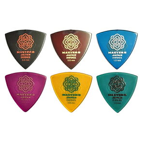 【メール便・送料無料・代引不可】【お試しセットI】MASTER8 JAPAN INFINIX HARD GRIP 三角 0.6mm 0.8mm 1.0mm + INFINIX HARD POLISH / RUBBER GRIP 三角 0.6mm 0.8mm 1.0mm 6種各1枚計6枚セット ギター ピック