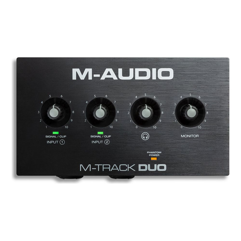 M-Audio M-Track Duo コンボ入力2系統 ファンタム電源搭載 48-KHz 2チャンネル USBオーディオインターフェース 