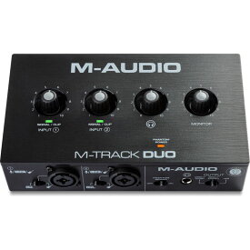 【送料込】M-Audio M-Track Duo コンボ入力2系統 ファンタム電源搭載 48-KHz 2チャンネル USBオーディオインターフェース