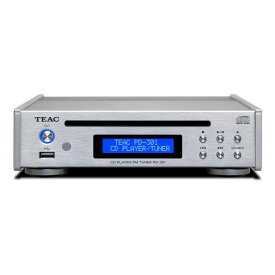 【送料込】TEAC ティアック PD-301-X/S CDプレーヤー/FMチューナー ワイドFM USBメモリ音楽再生対応