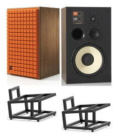 【送料込】JBL L100 Classic/ORG+JS150BLK オレンジ(ペア) ブックシェルフ スピーカー/専用スタンド付【代金引換不可】