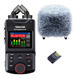 【送料込】TASCAM Portacapture X6+AK-BT1+WS-86 32bitフロート録音 6トラックポータブルレコーダー/Bluetoothアダプター+ウィンドスクリーン付