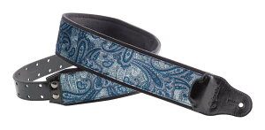 �y�������zRightOn! STRAPS PAISLEY VELVET-70 BLUE �M�^�[ �x�[�X �X�g���b�v �x���x�b�g�ƃy�C�Y���[�̃G���{�X�y�|�C���g5�{�z