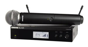 【送料込】SHURE BLX24RJ/SM58-JB ラックマウント ハンドヘルド型 ワイヤレスシステム BLX24R/SM58