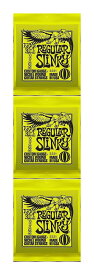 【メール便・送料無料・代引不可】【3セット】ERNIE BALL アーニーボール 2221[10-46] REGULAR SLINKY エレキギター弦