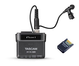 【送料込】TASCAM DR-10L Pro + AK-BT1 32ビットフロート録音対応 ピンマイク フィールドレコーダー/Bluetoothアダプター付