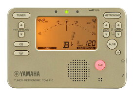 【メール便・送料無料・代引不可】YAMAHA TDM-710GL ゴールド チューナー/メトロノーム