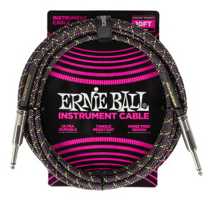 �y�������zERNIE BALL 6427 �M�^�[�P�[�u�� �u���C�f�b�h�E�W���P�b�g Purple Python 3.05m S/S