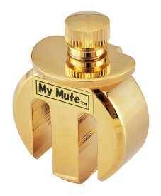 【送料込】My Mute MM-V バイオリン用 消音器 ミュート/大きな消音効果/ねじ固定式/高級金メッキ仕上げ