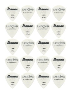 【メール便・送料無料・代引不可】【20枚セット】Ibanez アイバニーズ EL18HD12 HARD 1.2mm JAZZIII XL 新素材エラストマー ギター ピック