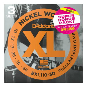 �y���[���ցE���������E����s�zD�fAddario �_�_���I EXL110-3DBP �G���L�M�^�[�� 3�Z�b�g�p�b�N ×1�p�b�N(�v3�Z�b�g)