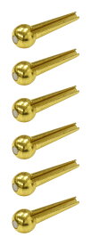 【送料込】D’Andrea ダンドレア TONE PINS TP4T Pearl Dot ソリッドブラス製ブリッジピン