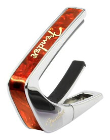 【送料込】Thalia Capos TORTOISE with Gold Hot Stamp Spaghetti Logo/Chrome タリア カポ Fender ロゴ入り ギター用 カポタスト