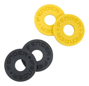 �y���[���ցE���������E����s�zFender Strap Blocks Third Man Records 2 x Black and 2 x Yellow �t�F���_�[ �X�g���b�v �Œ� �A�C�e��