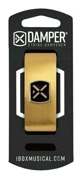 【送料込】IBOX DMMD02 レザー/METALLIC GOLDEN [MEDIUM-7弦ギター/5弦ベース用] ストリング ダンパー ミューター フレットラップ
