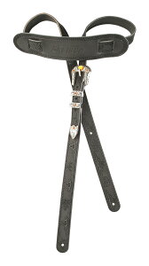 �y�������zGretsch Vintage Tooled Leather Guitar Strap Black �O���b�` ���B���e�[�W ���U�[ �X�g���b�v