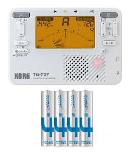 �y���[���ցE���������E����s�zKORG TM-70F WH/�P4�d�r×4�{�t �z���C�g �`���[�i�[/���g���m�[��