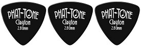 【メール便・送料無料・代引不可】Clayton クレイトン PHAT-TONE TRI 2.80mm x3枚 トライアングル/おにぎり ベース用にデザインされたピック