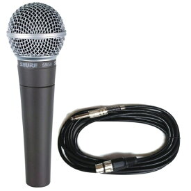 【送料込】SHURE SM58LCE/マイクケーブル5M[XLR-フォン]付7点セット