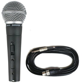 【送料込】SHURE SM58SE(マイクケーブル5M[XLR-フォン]付7点セット)