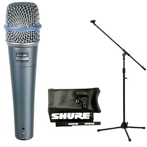 �y�������zSHURE BETA57A(�u�[���}�C�N�X�^���h�t7�_�Z�b�g)