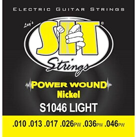 【ポイント2倍】【メール便・送料無料・代引不可】【12セット】SIT S1046 [10-46] POWER WOUND エレキギター弦