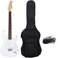 【送料込】【ケース付】Legend レジェンド LST-Z WH(White) ストラトキャスター エレキギター 初心者 入門