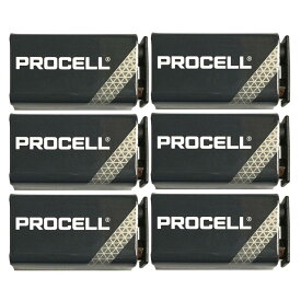 【メール便・送料無料・代引不可】【限定特価】【6個】DURACELL PROCELL 006P 角型 9V 乾電池