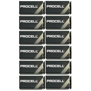【メール便・送料無料・代引不可】【限定特価】【12個】DURACELL PROCELL 006P 角型 9V 乾電池