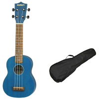 【送料込】【ケース付】Maika'iマイカイMKU-1/SBL(シースルーブルー)ソプラノウクレレギヤペグ【smtb-TK】
