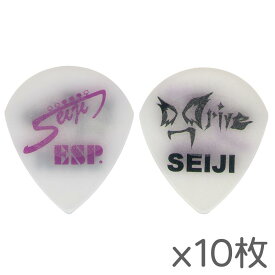 【メール便・送料無料・代引不可】【10枚セット】ESP PA-DDS12 D_Drive Seiji ギター ピック