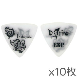 【メール便・送料無料・代引不可】【10枚セット】ESP PA-DDT08 D_Drive Toshiyuki ギター ピック
