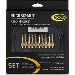 �y�������zROCKBOARD by WARWICK PatchWorks Set Gold ����p�b�`�P�[�u���L�b�g �\���_�[���X�v���O
