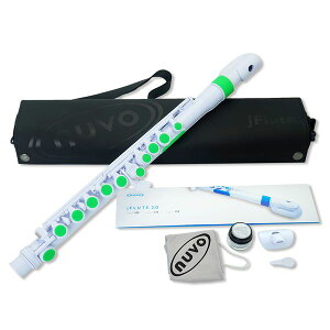 �y�������zNUVO �k�[�{ N220JFGN jFlute 2.0 �z���C�g/�O���[�� �X���[���T�C�Y �v���X�`�b�N�� �t���[�g C��10241