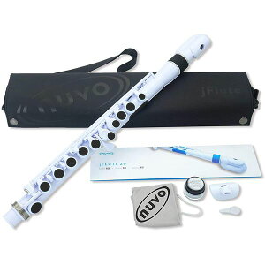 �y�������zNUVO �k�[�{ N220JFWB jFlute 2.0 �z���C�g �X���[���T�C�Y �v���X�`�b�N�� �t���[�g C��10241