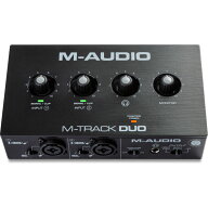 【送料込】M-Audio M-Track Duo コンボ入力2系統 ファンタム電源搭載 48-KHz 2チャンネル USBオーディオ…