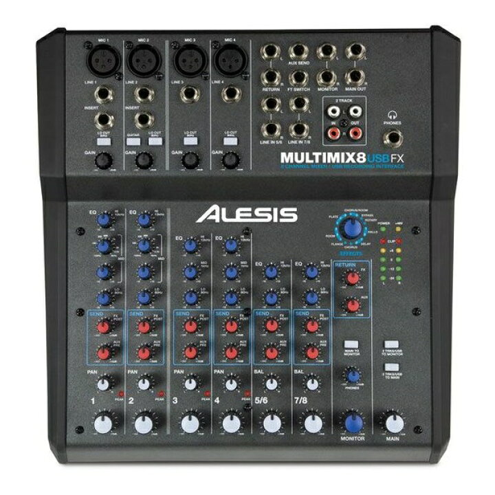 楽天市場】【送料込】Alesis アレシス MULTIMIX 8 USB FX エフェクト&USBオーディオインターフェース内蔵 8チャンネル ミキサー 【smtb-TK】 : 愛曲楽器 楽天市場】【送料込】Alesis アレシス MULTIMIX 8 USB FX エフェクト&USBオーディオインターフェース内蔵 8チャンネル ミキサー 【smtb-TK】 : 愛曲楽器