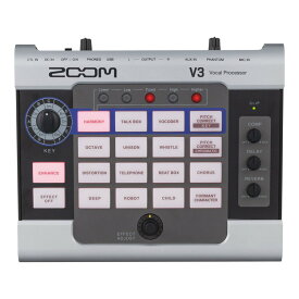 【送料込】ZOOMズーム V3 デスクトップとライブステージの両方で使えるボーカルプロセッサ【ポイント5倍】