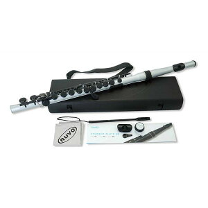 �y�������zNUVO �k�[�{ N235SFSB STUDENT FLUTE 2.0 �V���o�[�^�u���b�N C�����ǕW������ �v���X�`�b�N�� �t���[�g C��